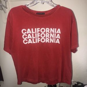 Brandy Melville Red California Shirt